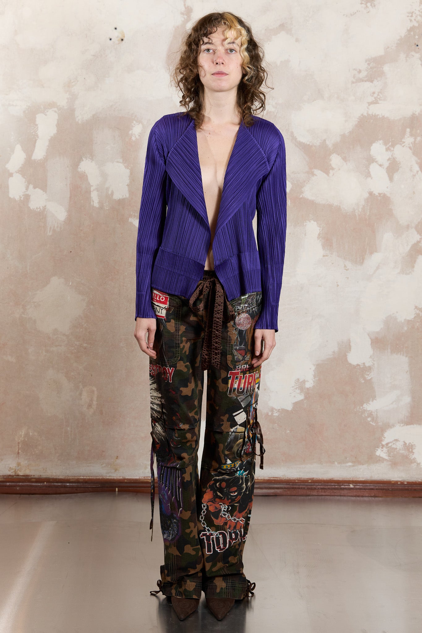 Issey Miyake Pleats Please Short Cardigan, 2003