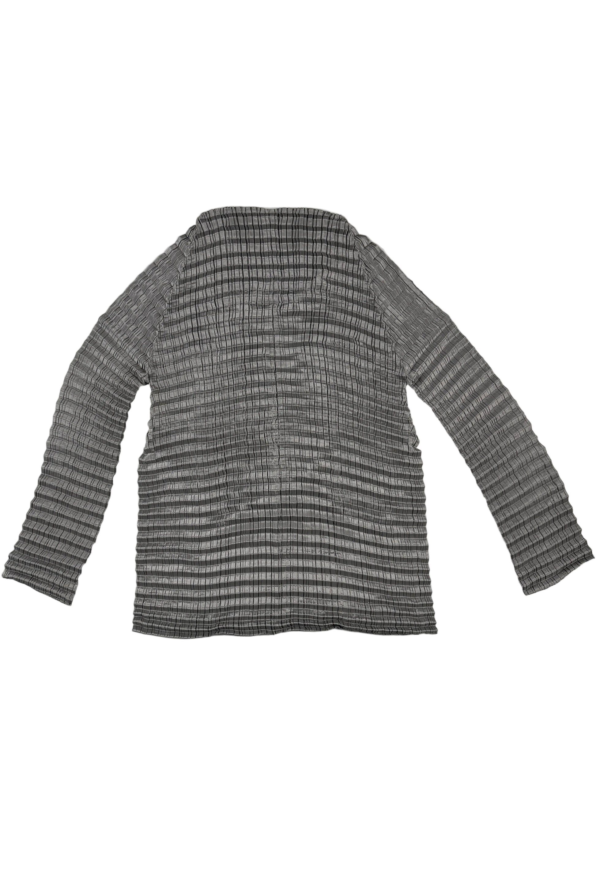 Issey Miyake Pleats Please shiny silver blazer, 2009