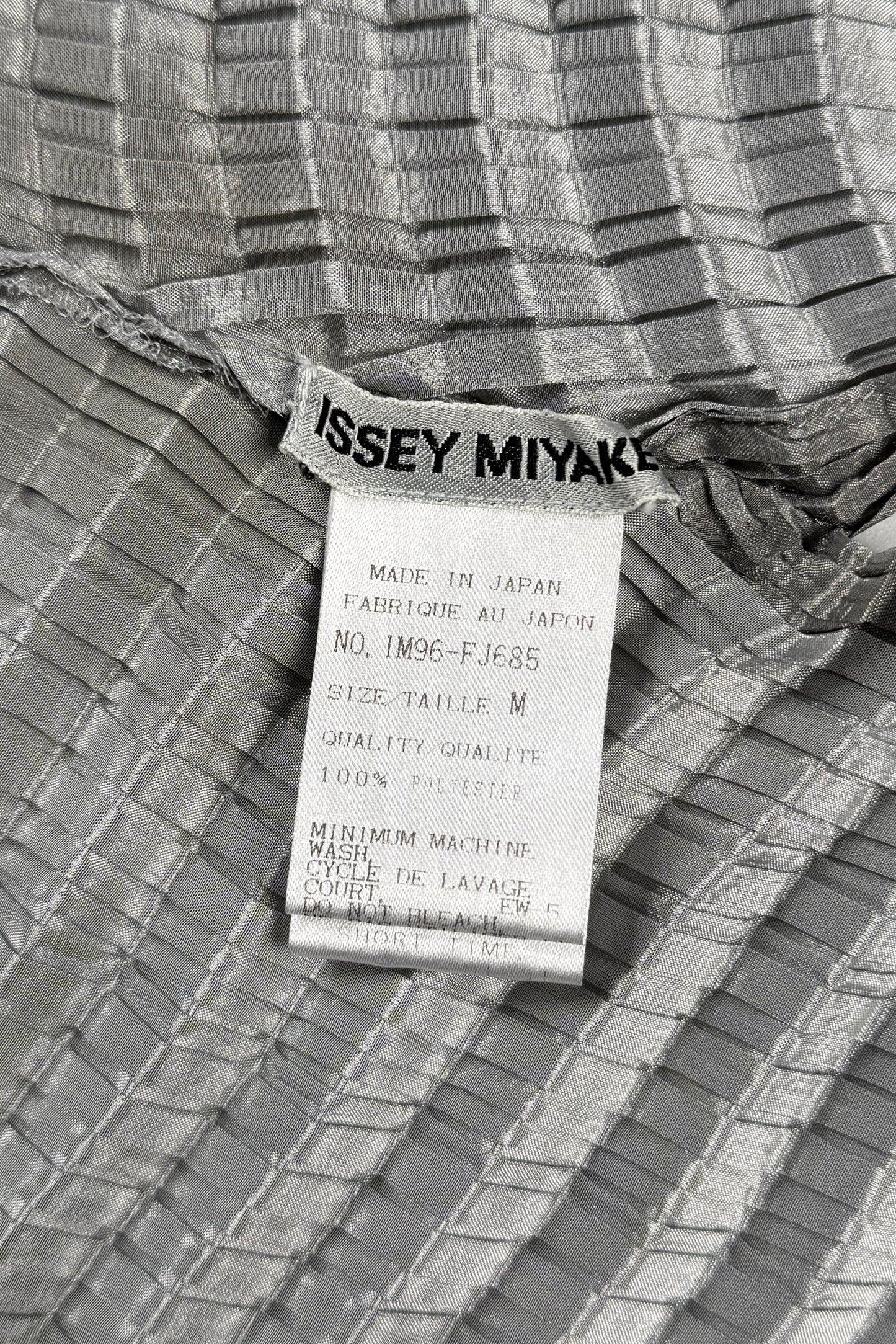 Issey Miyake Pleats Please shiny silver blazer, 2009