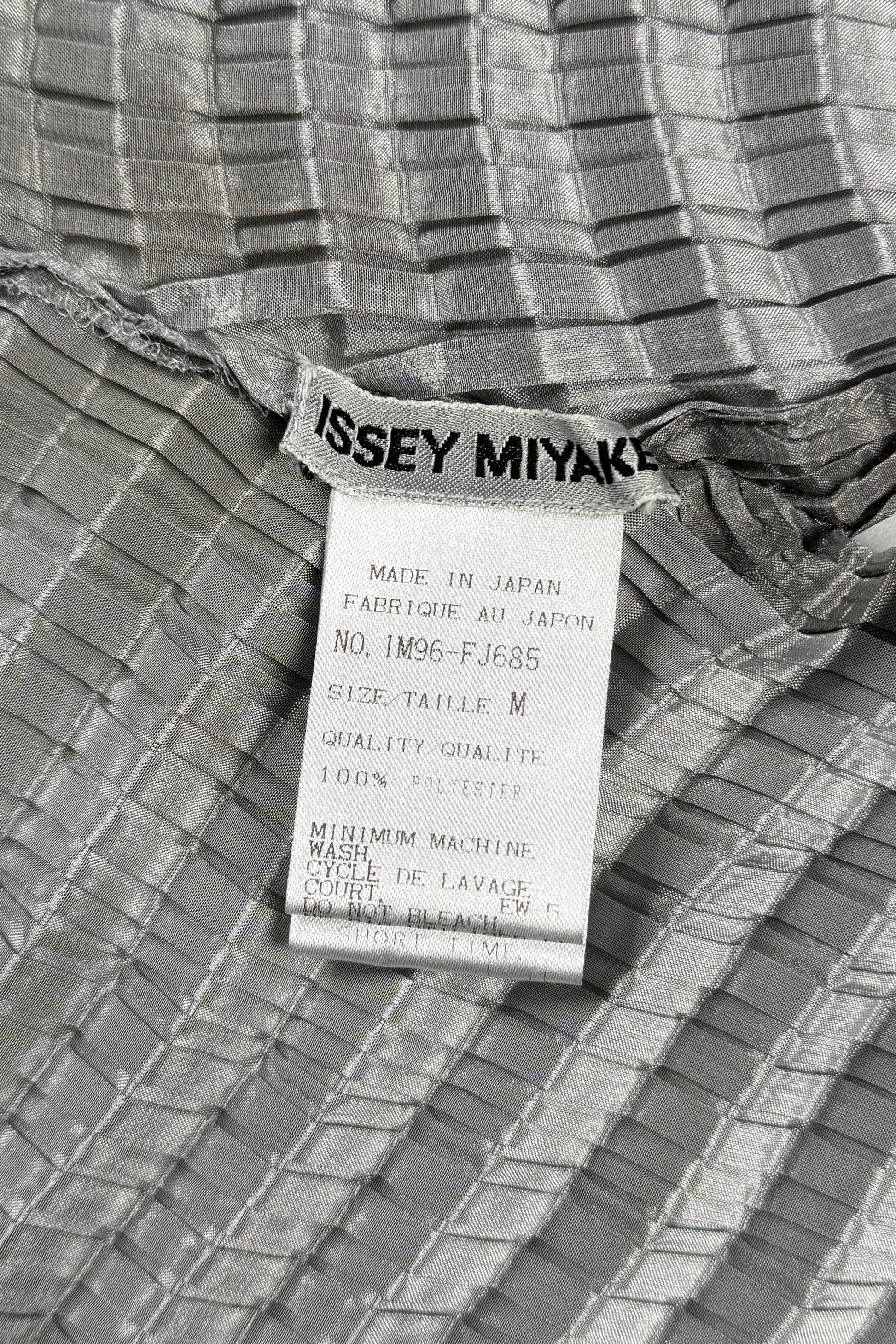 Issey Miyake Pleats Please shiny silver blazer, 2009