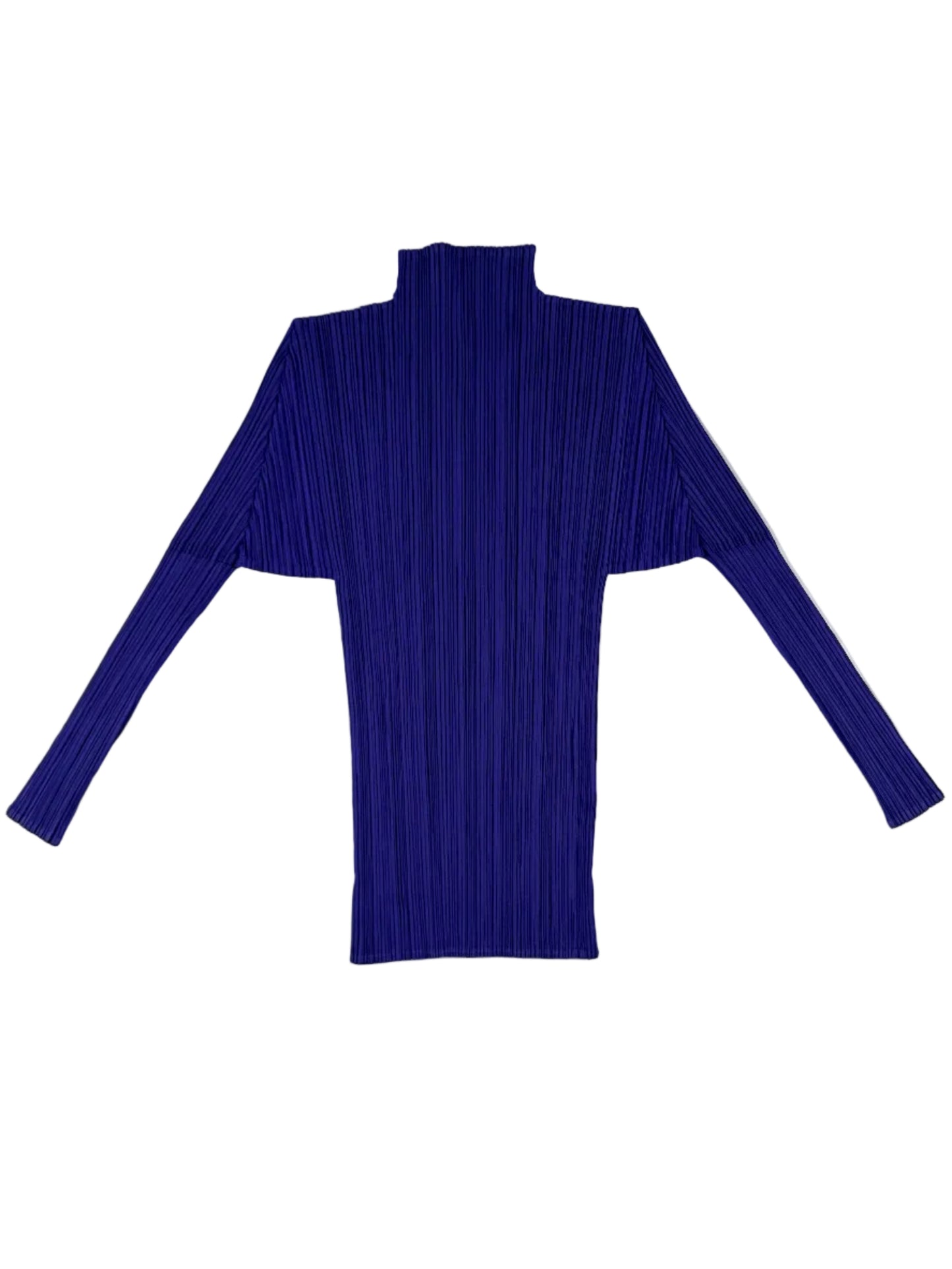 Issey Miyake Pleats Please electric purple high neck top, 2010