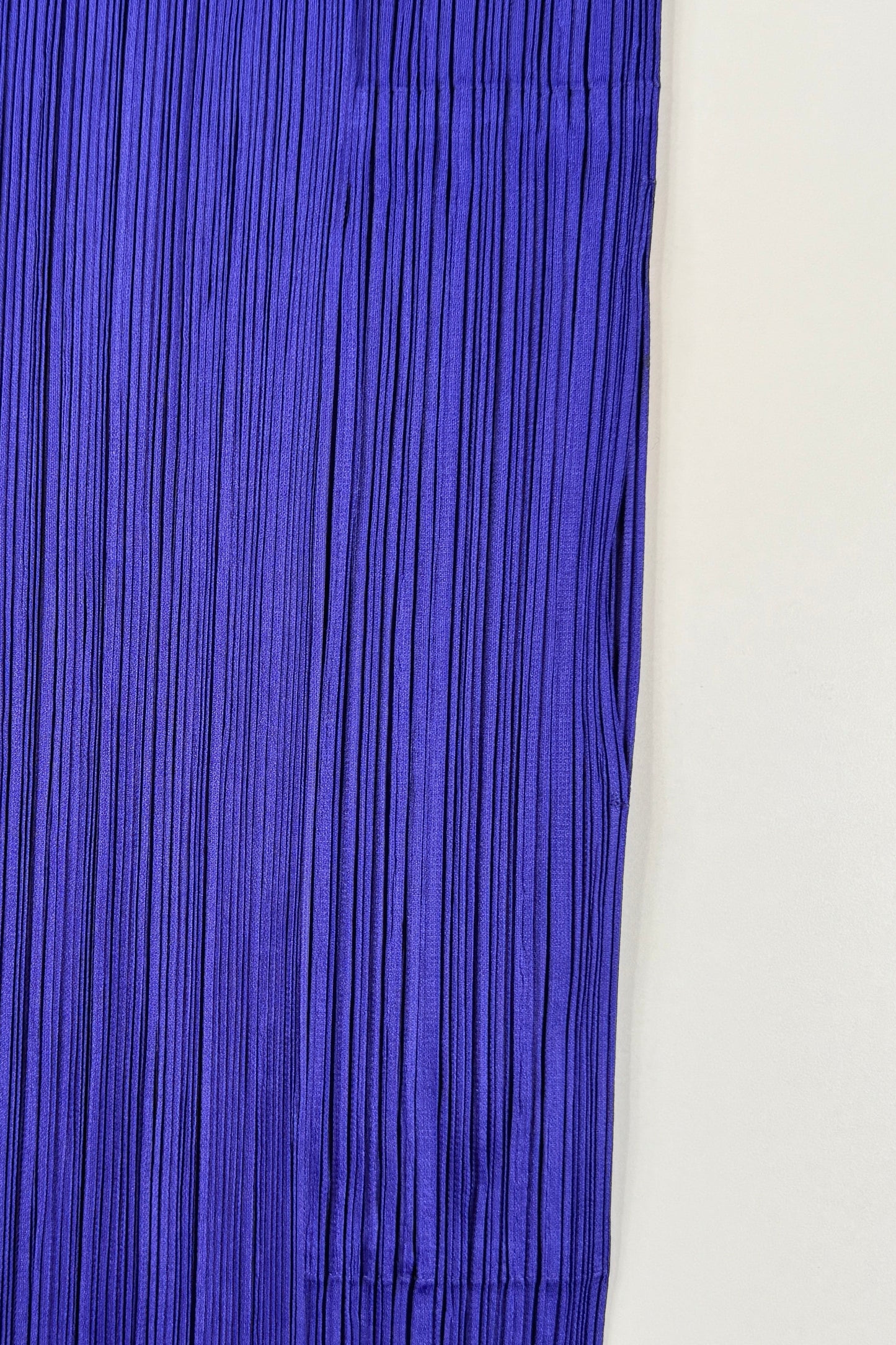 Issey Miyake Pleats Please long purple cardigan, 2020