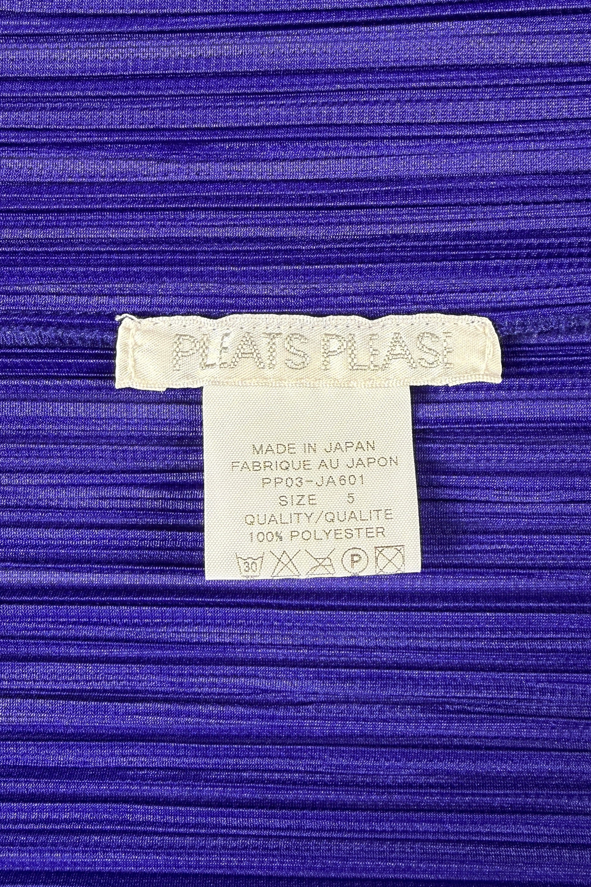 Issey Miyake Pleats Please long purple cardigan, 2020