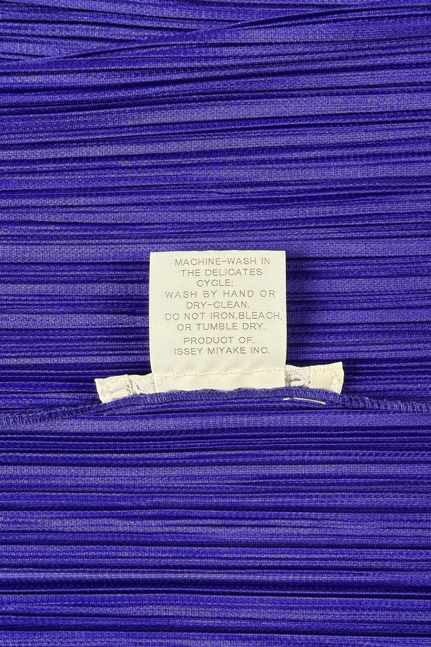 Issey Miyake Pleats Please long purple cardigan, 2020